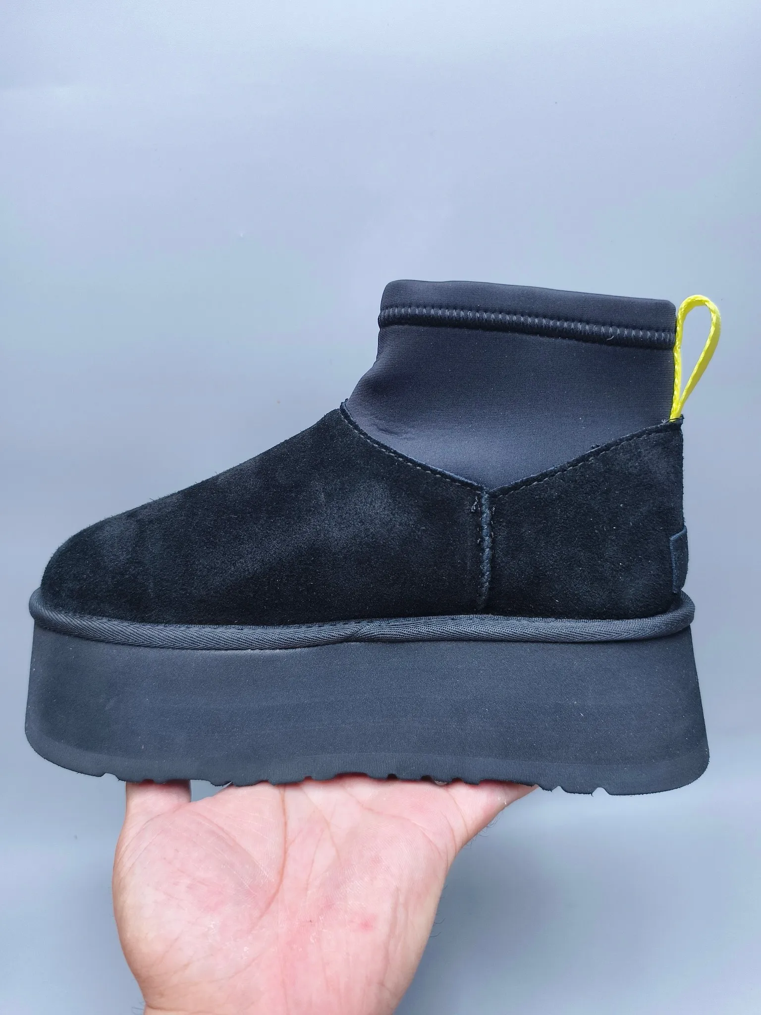 💰480 UGG sheepskin all-in-one snow boots 8170 Thick-soled elastic low-cut casual style Color: maroon black gray Size: 35-41